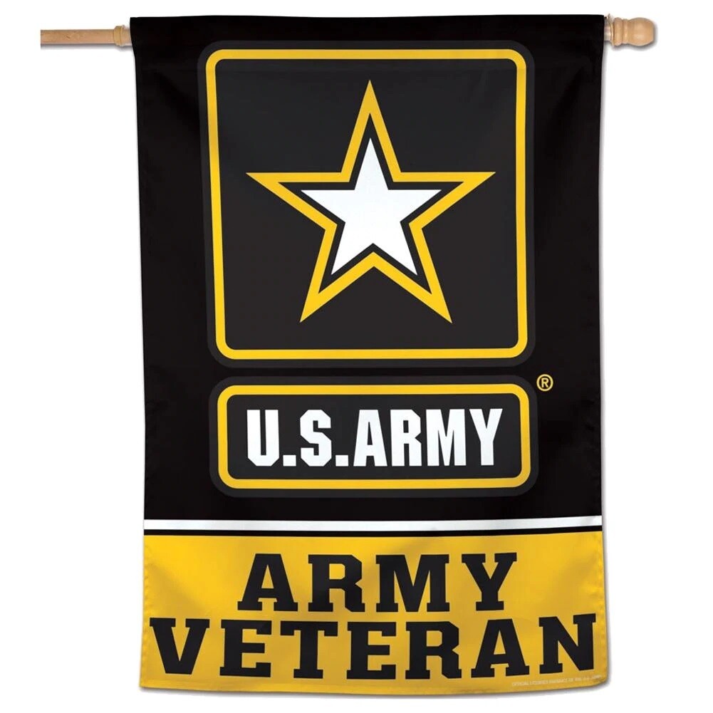 US Army Veteran LOGO GARDEN FLAGS 2 SIDED 12.5" X 18"