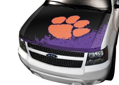 Auto Hood Cover - NCAA Clemson Tigers Football