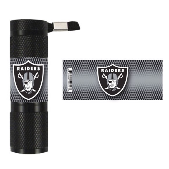 9 x LED Flashlights Flash Light - NFL Football Las Vegas Raiders