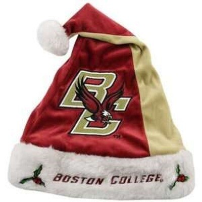 Santa Hats with Team Logo - NCAA BC Boston College Eagles Hockey Hat Cap