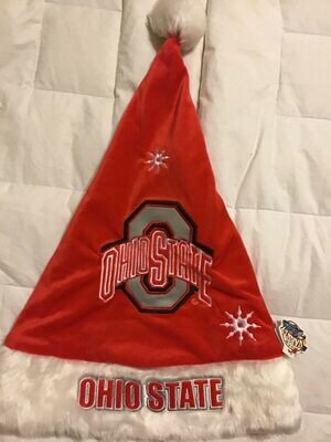 Santa Hats with Team Logo - NCAA Ohio State Buckeyes Hat Cap