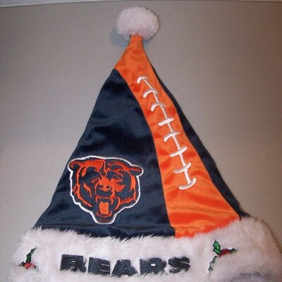 Santa Hats with Team Logo - NFL Chicago Bears