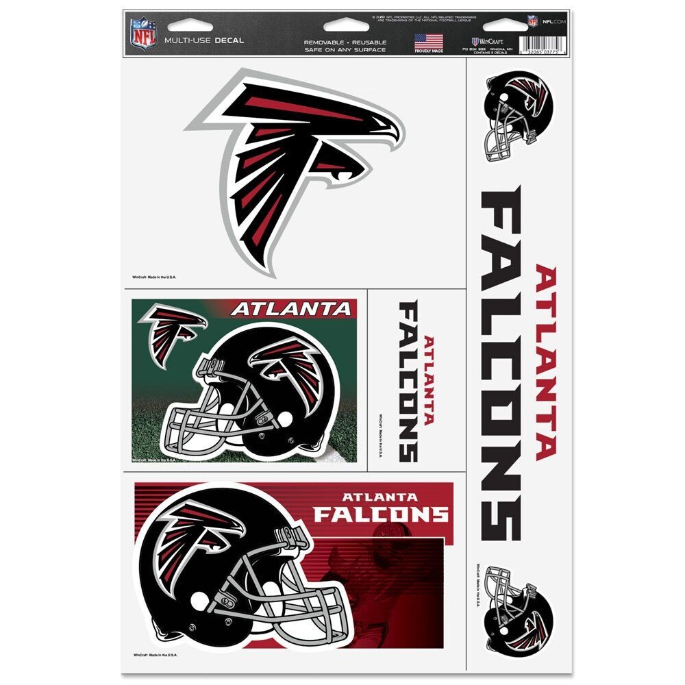 NFL Atlanta Falcons Multi Use Decal 11" x 17"