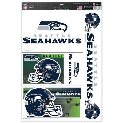NFL Seattle Seahawks Multi Use Decal 11" x 17"