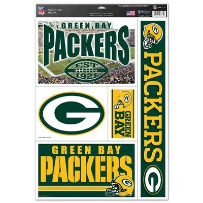 NFL Green Bay Packers  Multi Use Decal 11" x 17"