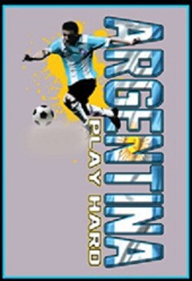 T-shirts Soccer Football World Cup 2022 Argentina Play Hard #2