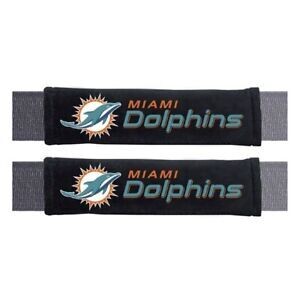 Seatbelt Seat Belt Pad - Pair ( Set ) NFL Miami Dolphins Football