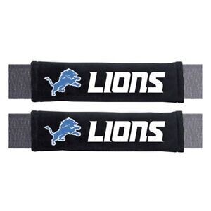 Seatbelt Seat Belt Pad - Pair ( Set ) NFL Detroit Lions Football
