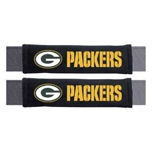 Seatbelt Seat Belt Pad - Pair ( Set ) NFL Green Bay Packers Football
