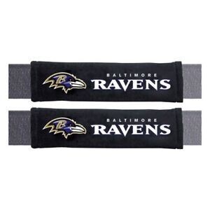 Seatbelt Seat Belt Pad - Pair ( Set ) NFL Baltimore Ravens Football
