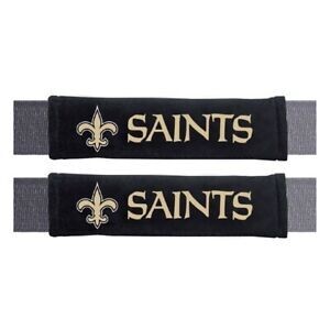 Seatbelt Seat Belt Pad - Pair ( Set ) NFL New Orleans Saints Football