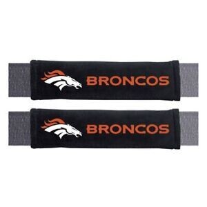 Seatbelt Seat Belt Pad - Pair ( Set ) NFL Denver Broncos Football