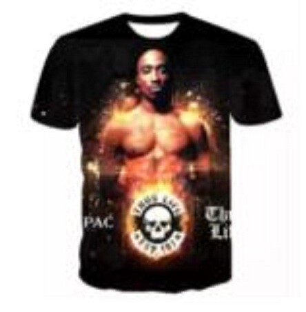 Black T-shirts Tupac M,L,XL,2XL,3XL