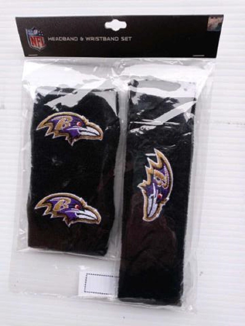 Elastic Headband 3-pack Set - Football NFL Baltimore Ravens