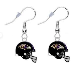 Earring Helmet - NFL Earring Helmet - NFL Baltimore Ravens Football