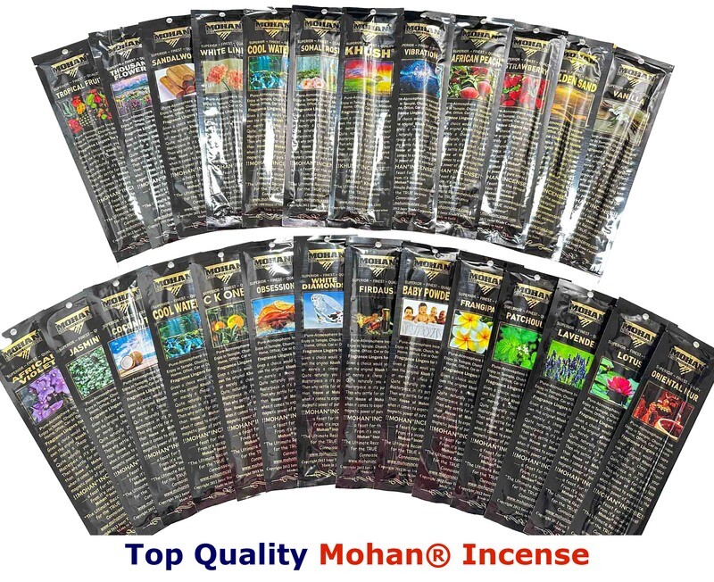 Wholesale: Lot of 40 Bags ​Mohan® Incense