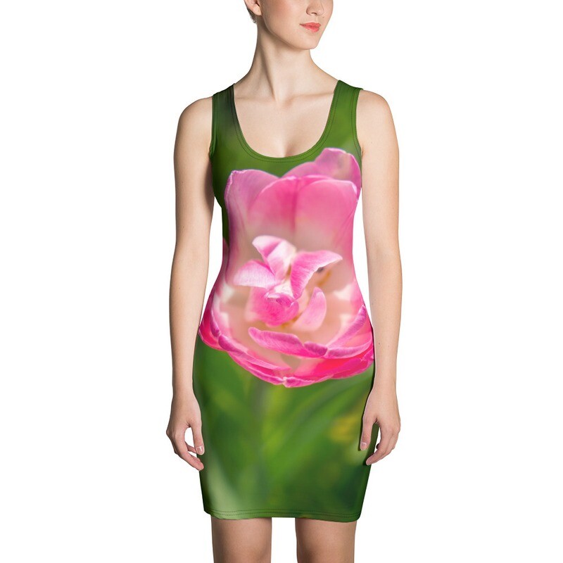 Pink&amp;Green Tulip - Dress