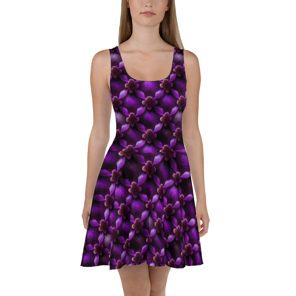Purple Floral - Dress, Size: XS
