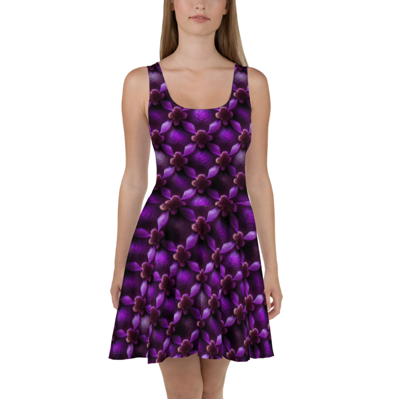 Purple Floral - Dress