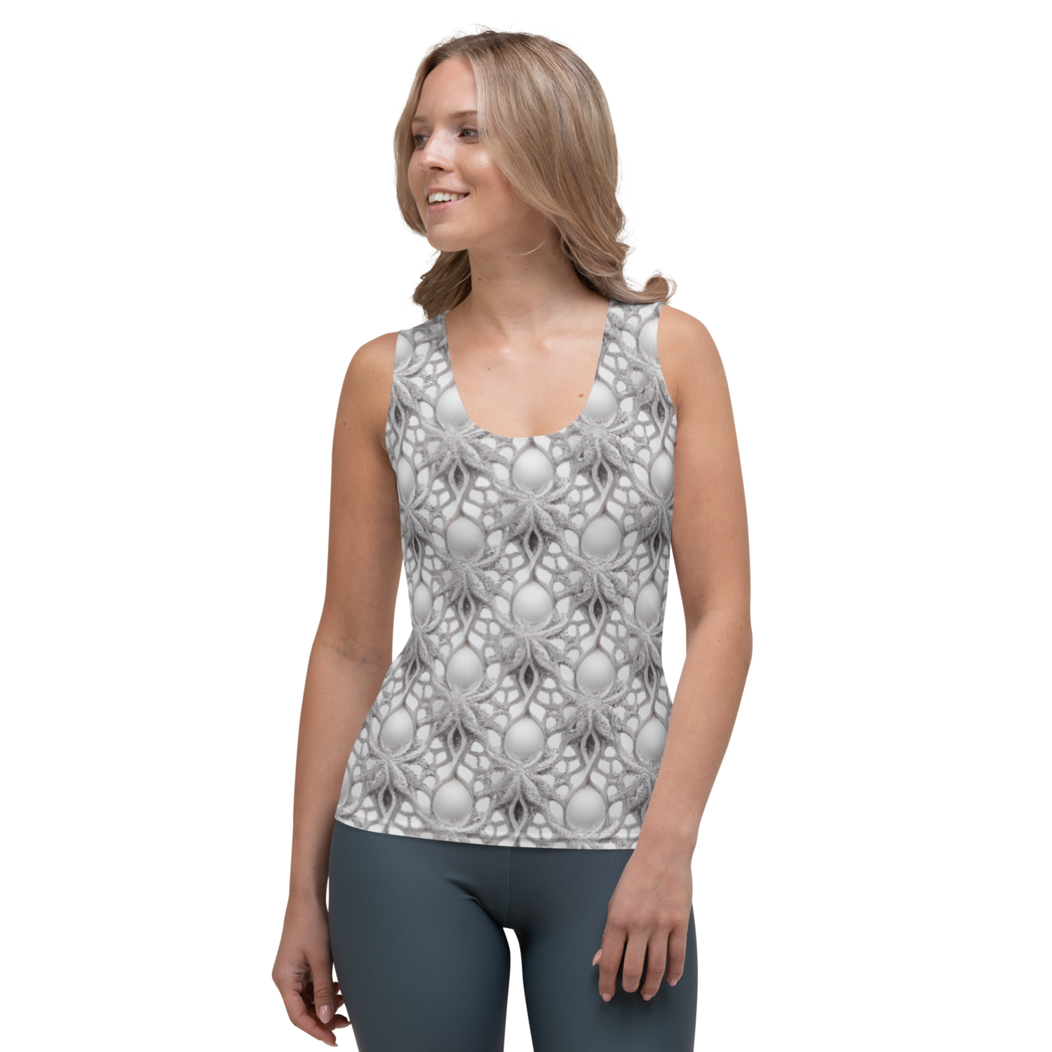 Filigree Pearls - Tank Top, Size: XS