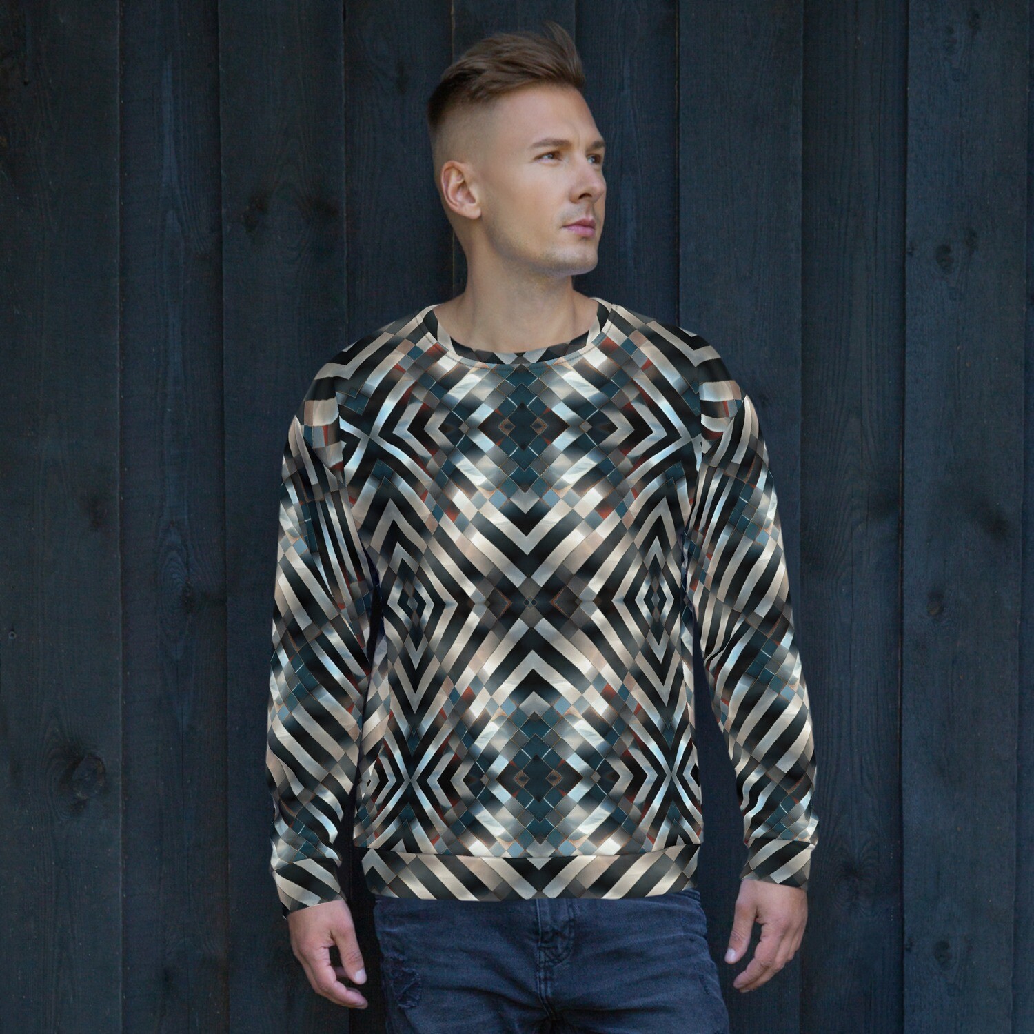 Modern Argyle II - Sweatshirt, Size: XS