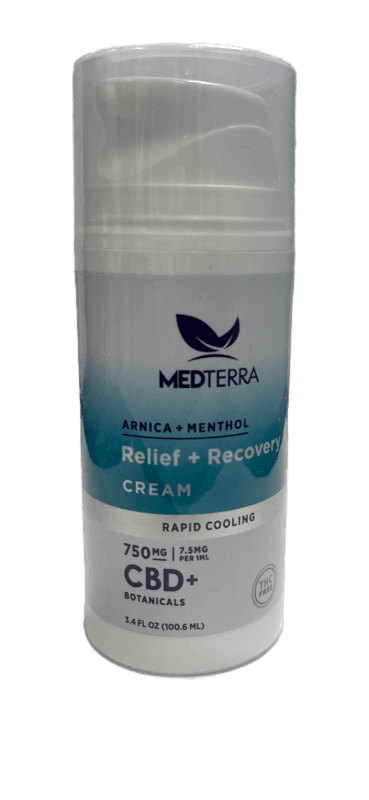 750mg CBD MedTerra Relief + Recovery Cream