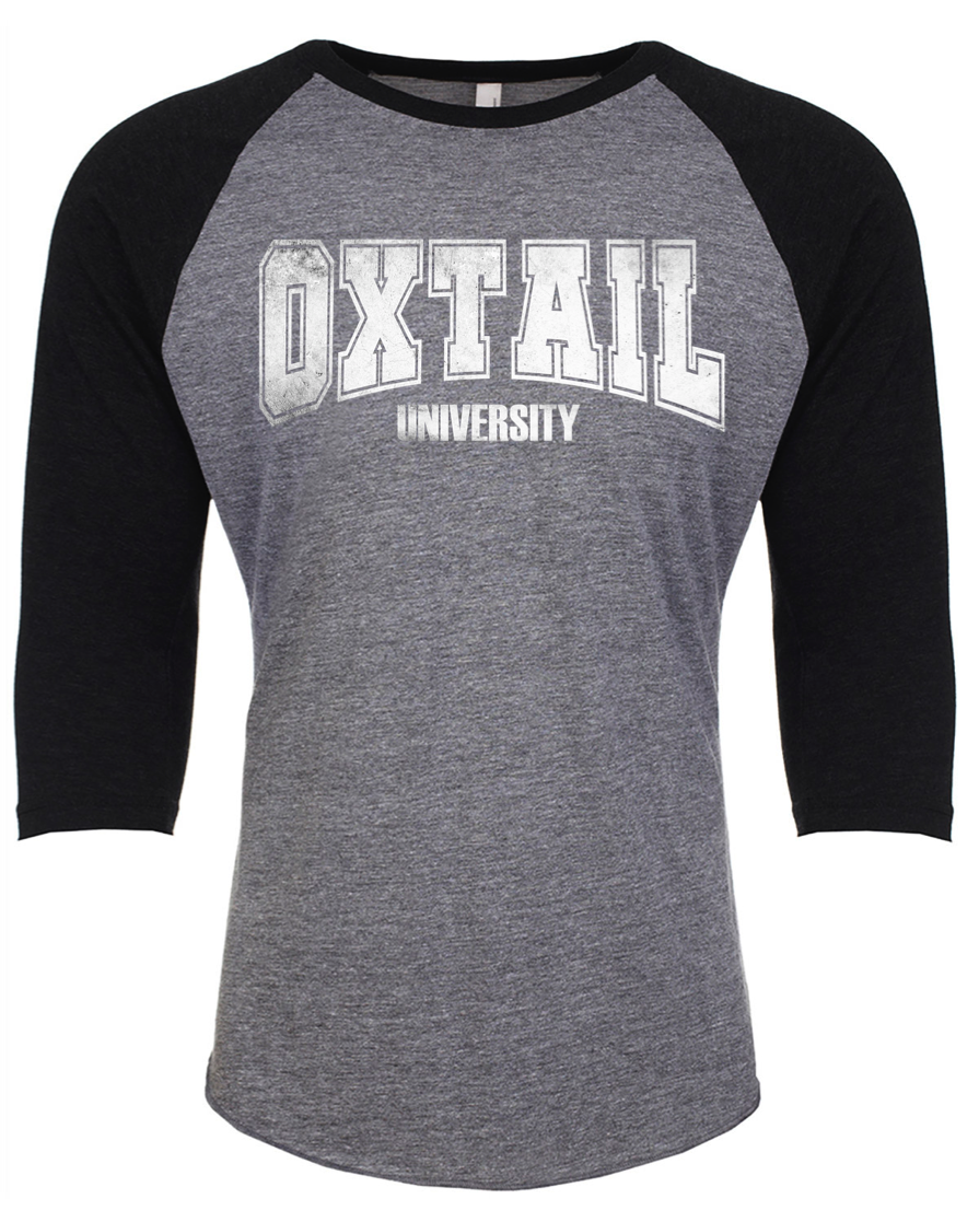 Oxtail  Baseball Shirt  - Grey/Black