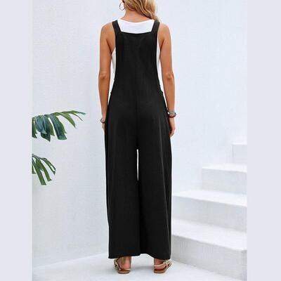 Clothing Explosion Models Solid Color Casual Overalls Women