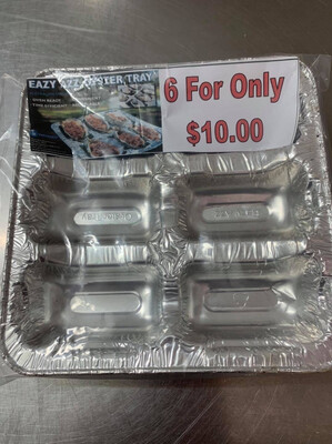 Easy Azz Disposable Oyster Trays | 6 pack