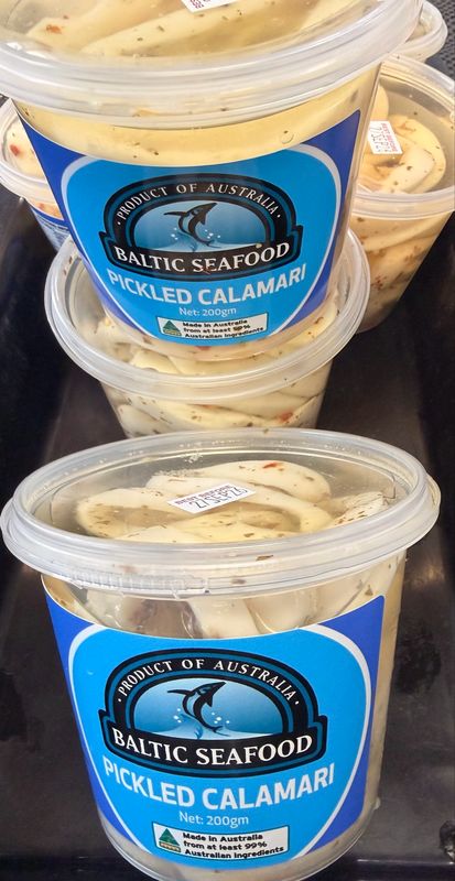 Pickled Australian Squid 200gm Pot| each