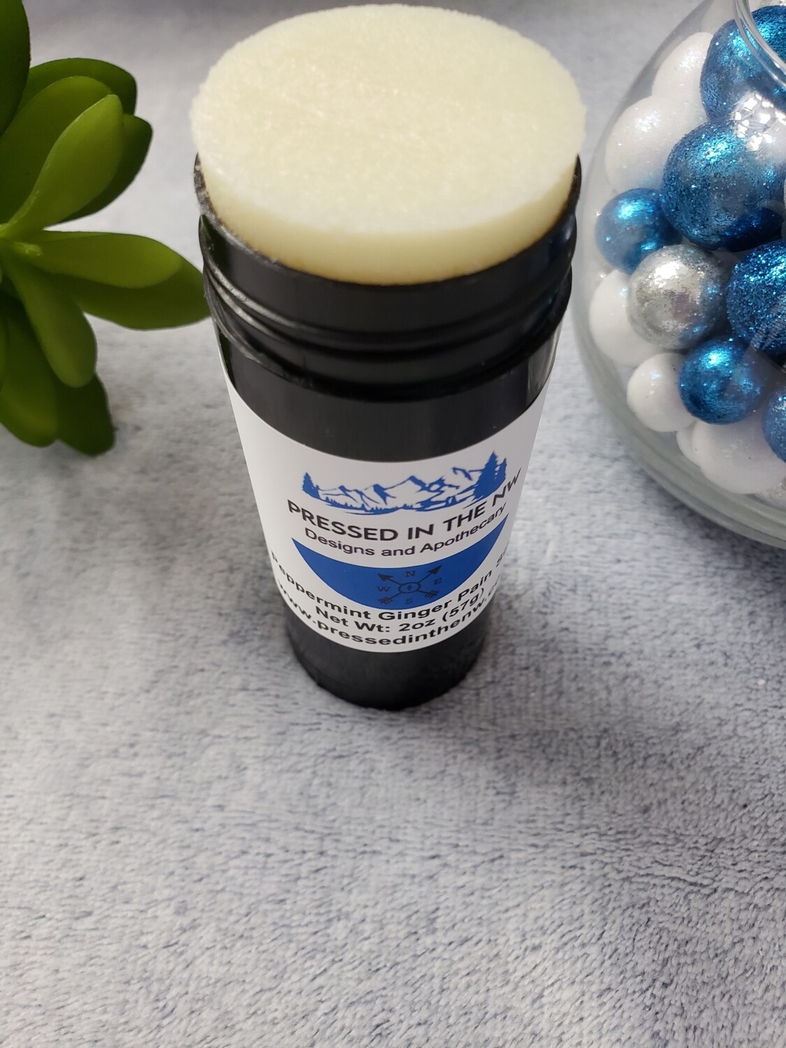Peppermint Ginger Pain and Cracked Heel Stick