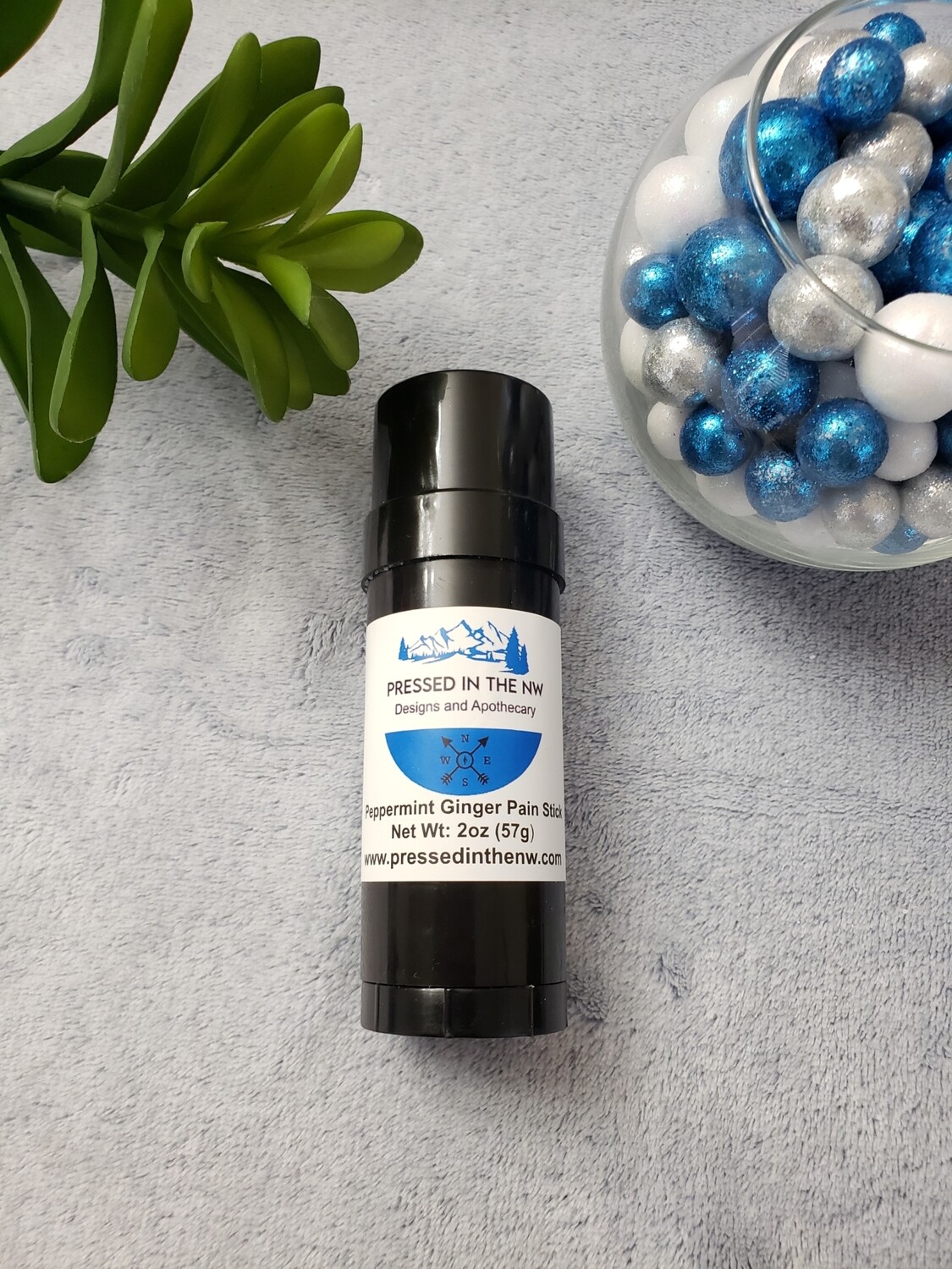 Peppermint Ginger Pain and Cracked Heel Stick