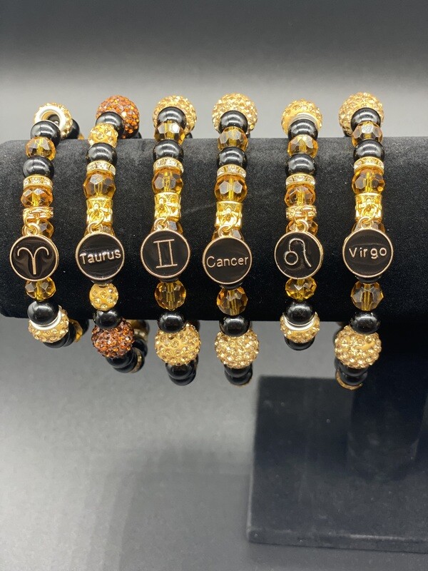 Zodiac Bracelet Onyx and Tiger&#39;s Eye