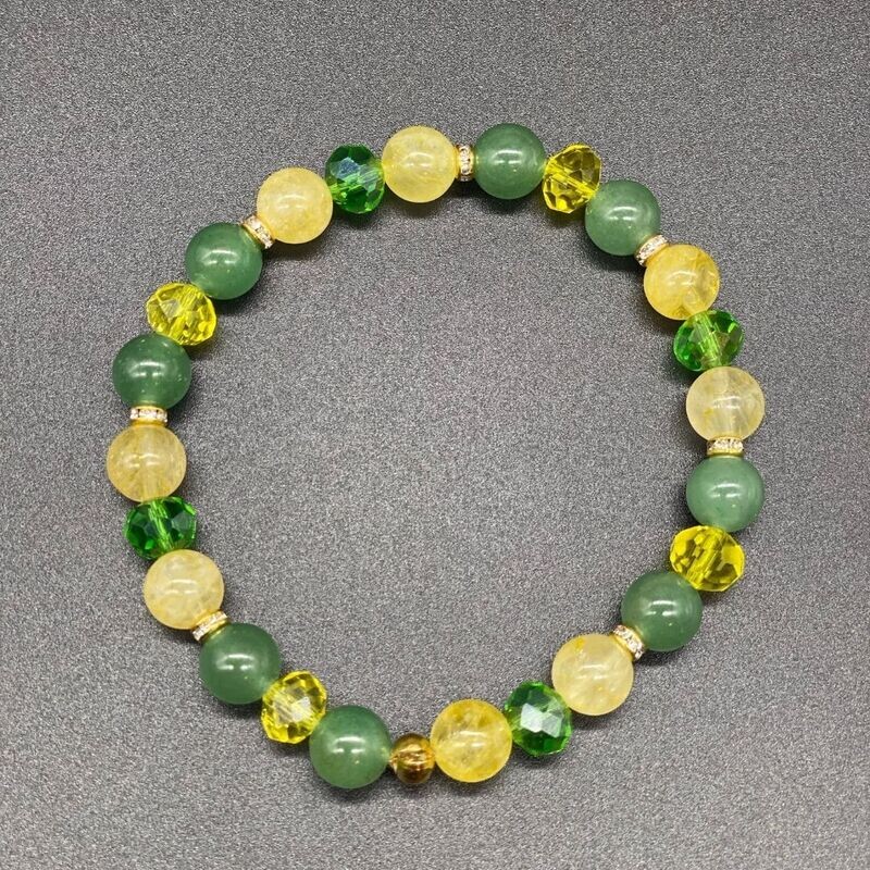 Green Aventurine(AAA) &amp; Citrine Bracelet