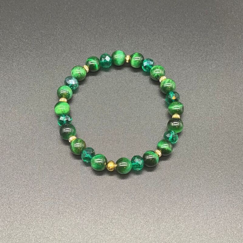 Green Tiger's Eye w/Gold Bracelet Green Tiger's Eye w/Gold Bracelet