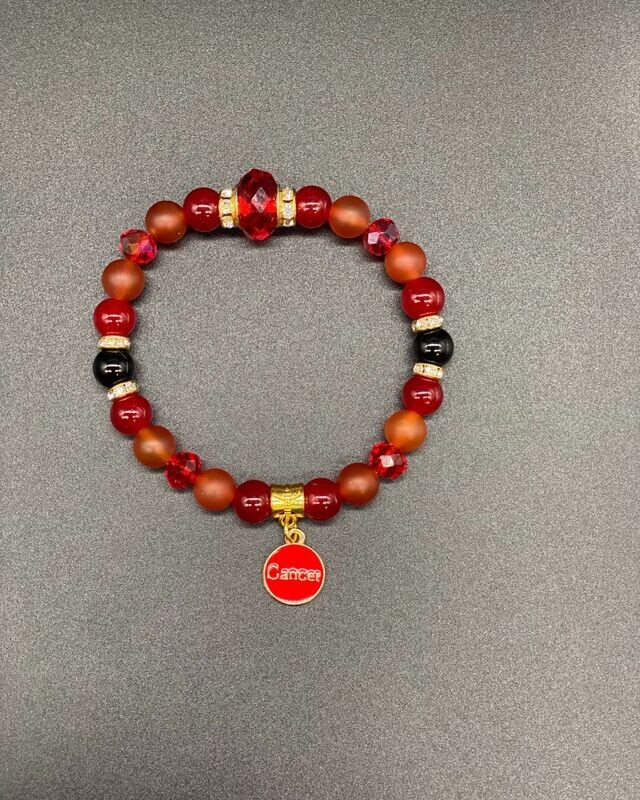 Zodiac Bracelet Carnelian &amp; Onyx