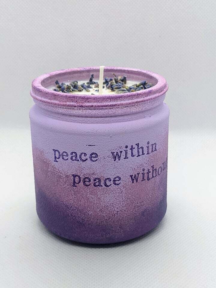 Peace Within & Without Lavender Scented Candle
