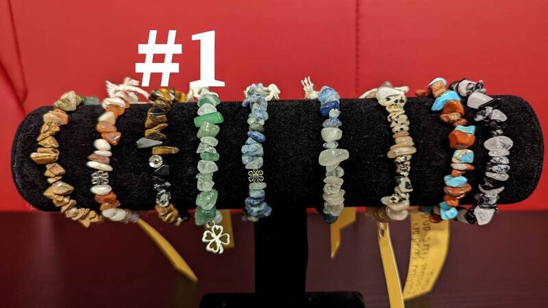 Crystal/Stone Elastic Bracelets