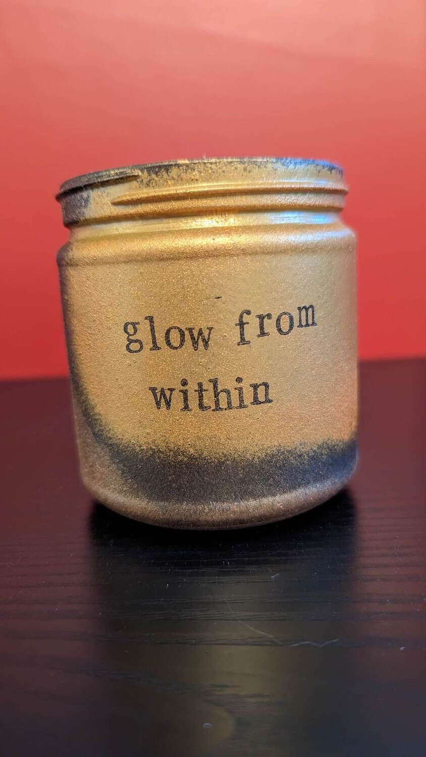 Glow From Within patchouli scented candle