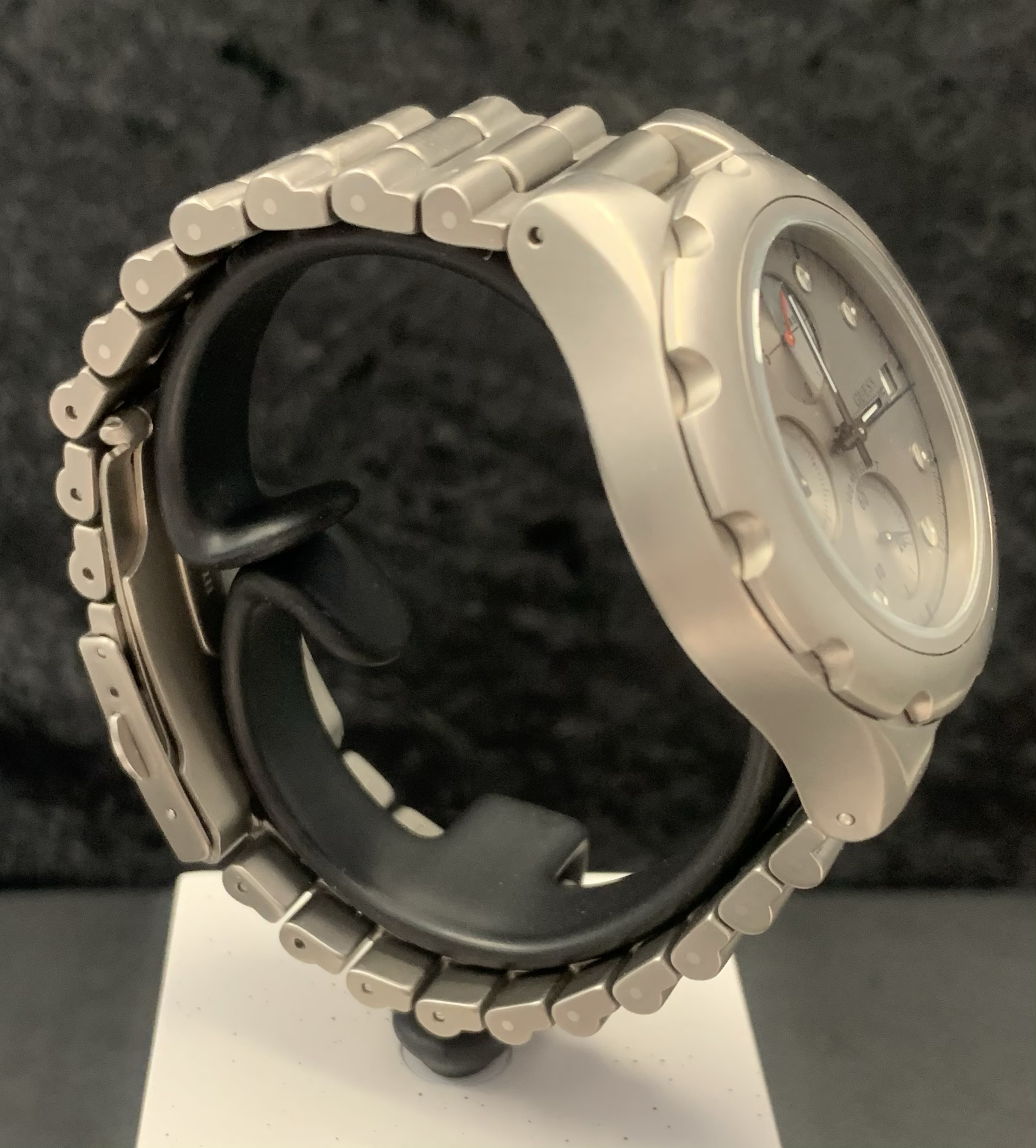 Guess titanium watch sale
