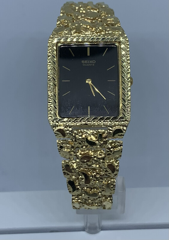Gold Nugget Watch Mens Seiko