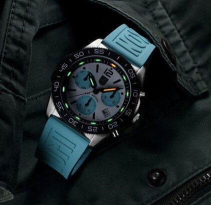 Pacific Diver Chronograph, Dive Watch, 44mm, 3143.1 Summer Turquoise