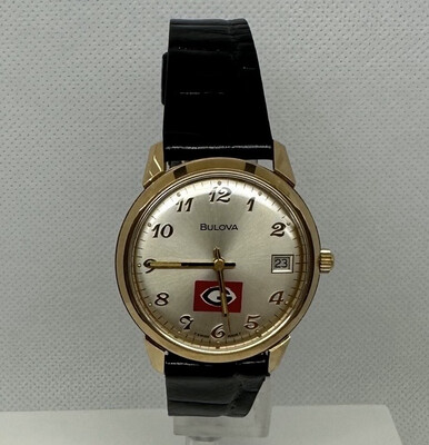 Bulova Automatic With Georgia Logo Mens Watch 1970’s