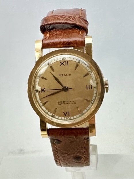 Milus 18k Rose Gold Mens Watch