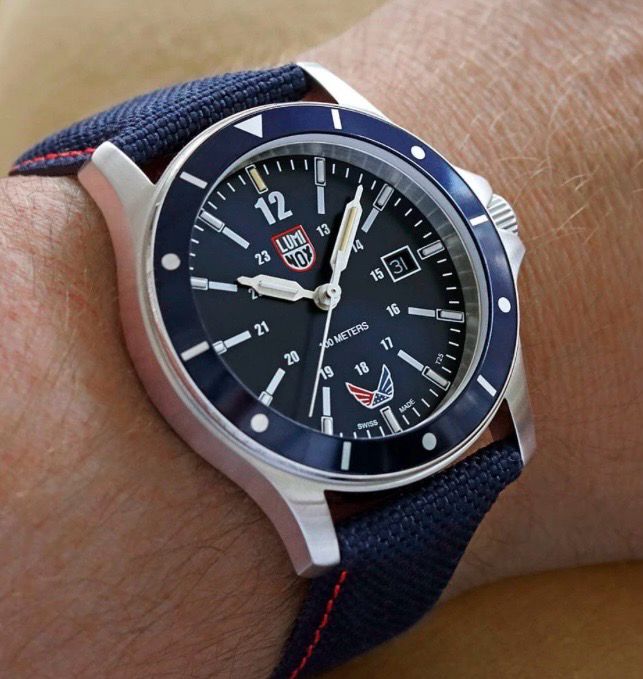 VOLITION AMERICA 'Blue Valor' Dress Watch, 42 mm SKU: XS.0913.VOL