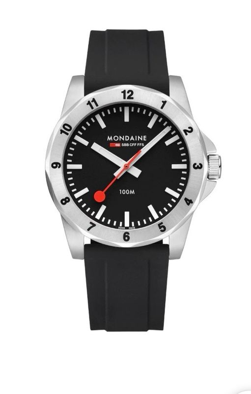 NUMERI 42 MM, SILICONE RUBBER SKU: MSN.42120.RB