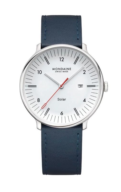 41 MM BLUE VEGAN APPLE LEATHER SKU: MLE.41910.LDV