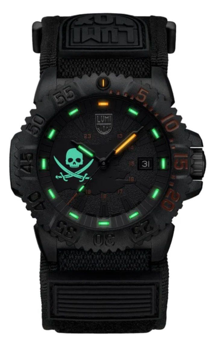 Navy SEAL 3050 Dive Watch, 44 mm, Pirate Watch Limited Edition SKU