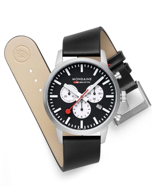 NEO, BLACK VEGAN GRAPE LEATHER, 41 MM SKU: MSD.41420.LBV