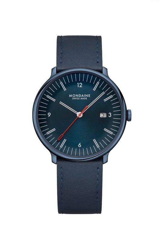 41 MM BLUE VEGAN APPLE LEATHER SKU: MLE.41240.LDV